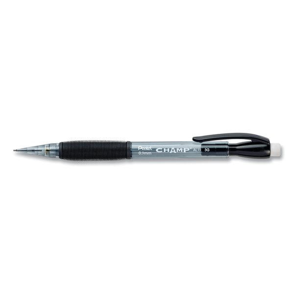 Pentel Pencil, Mech, 0.9Mm, Black, PK12 AL19A